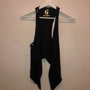 Guess Sequin Black Vest